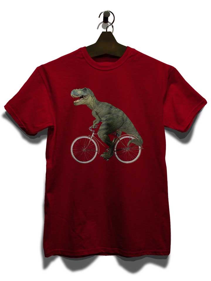 cycling-tyrannosaurus-rex-t-shirt bordeaux 3