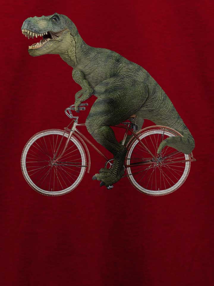 cycling-tyrannosaurus-rex-t-shirt bordeaux 4