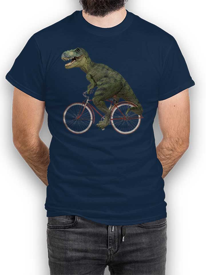 cycling-tyrannosaurus-rex-t-shirt dunkelblau 1