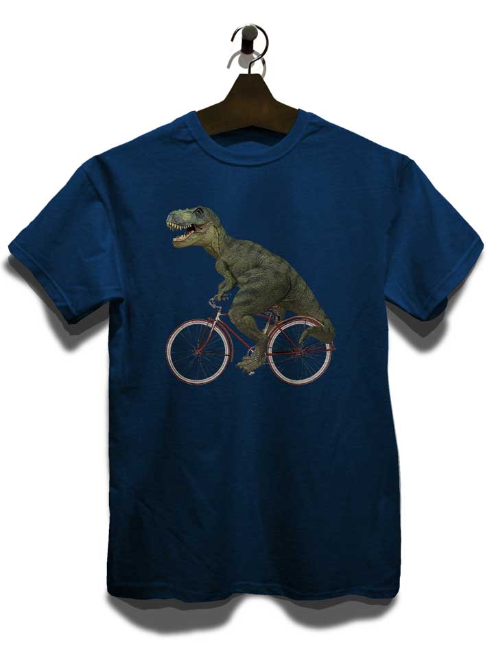 cycling-tyrannosaurus-rex-t-shirt dunkelblau 3