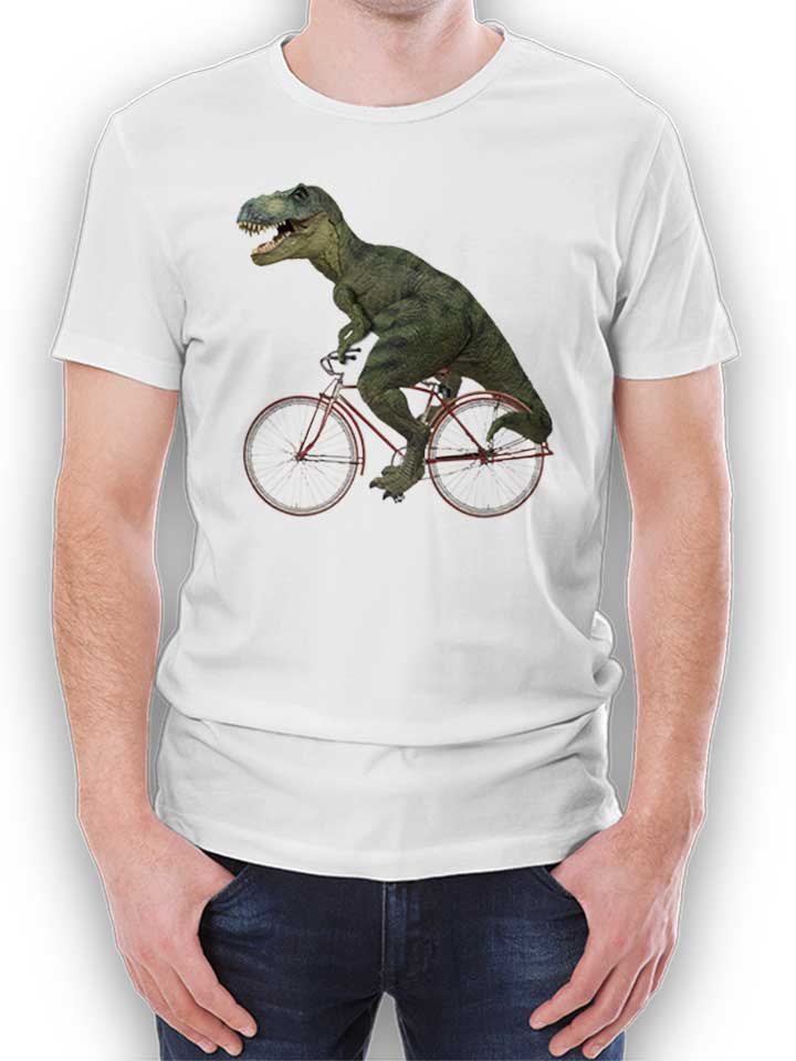 Cycling Tyrannosaurus Rex T-Shirt weiss L