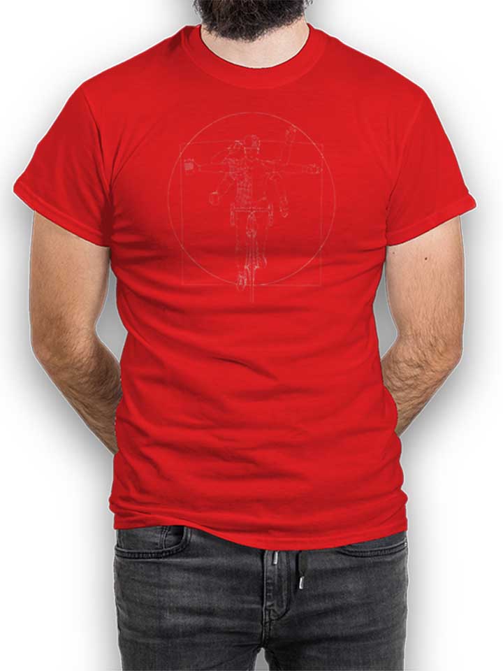 Cyclist Anatomy T-Shirt rouge L