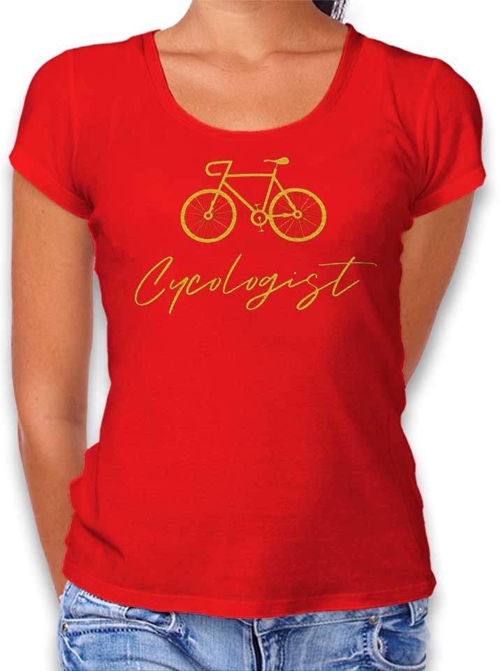 Cycologist Bike Damen T-Shirt rot L