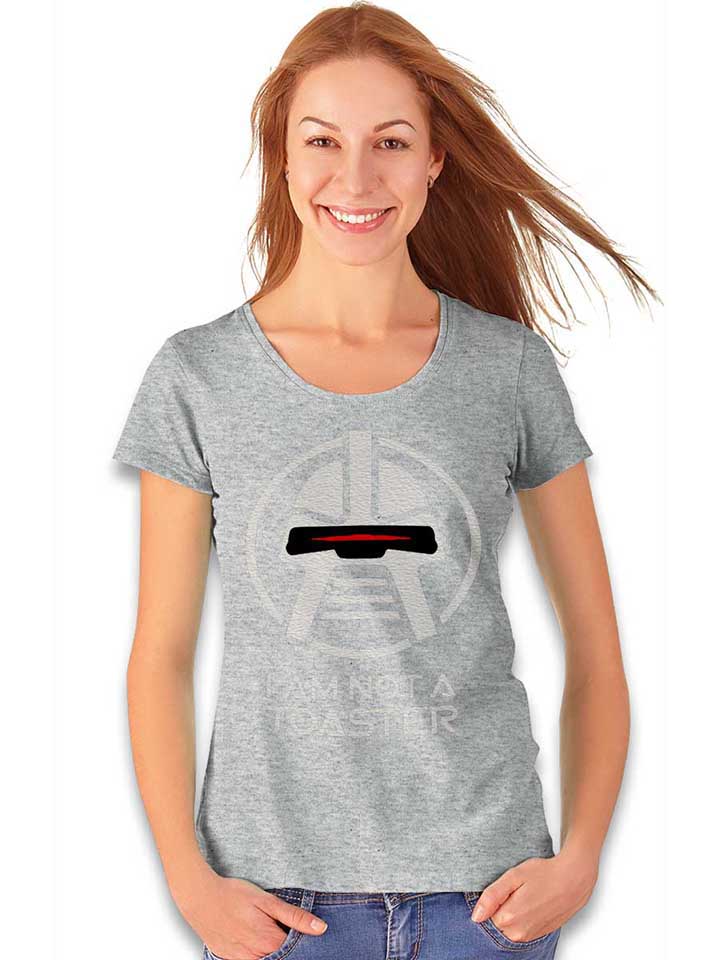 cylon-i-am-not-a-toaster-damen-t-shirt grau-meliert 2