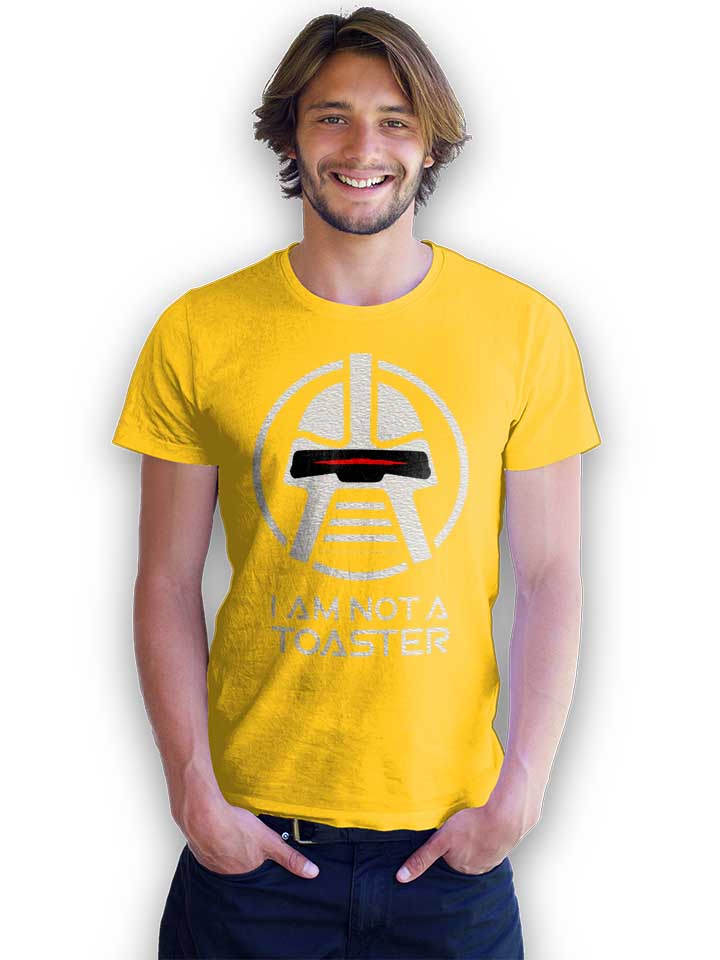 cylon-i-am-not-a-toaster-t-shirt gelb 2