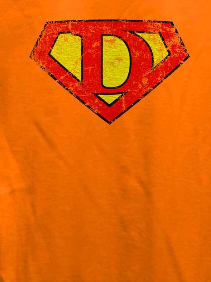 d-buchstabe-logo-vintage-damen-t-shirt orange 4