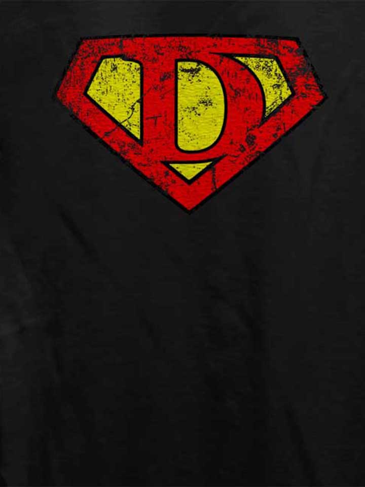 d-buchstabe-logo-vintage-damen-t-shirt schwarz 4