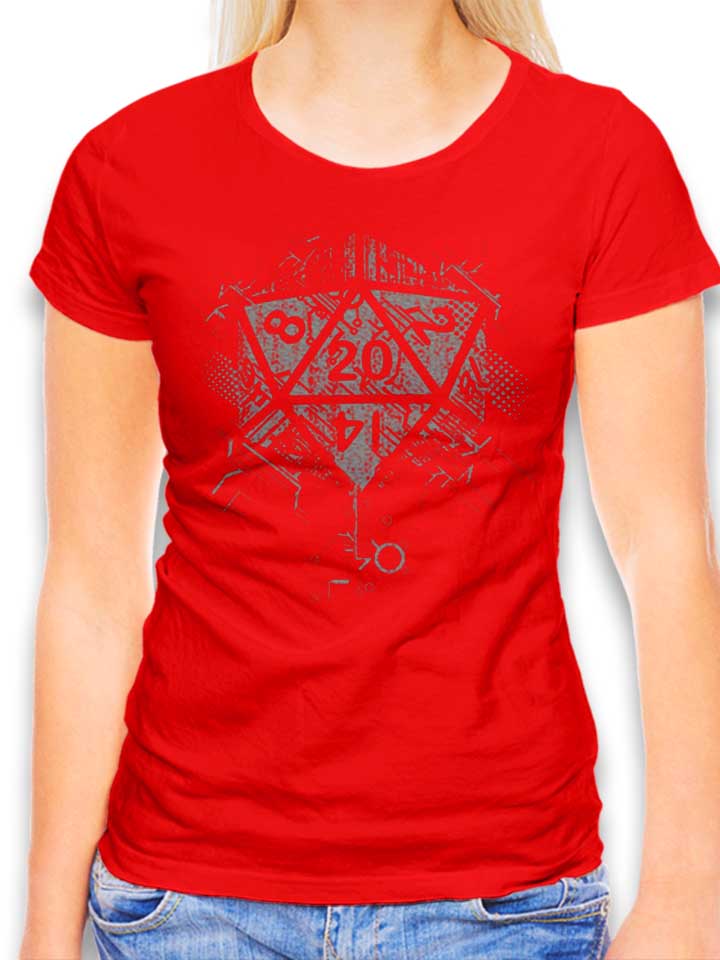 D20 Of Power Damen T-Shirt rot L