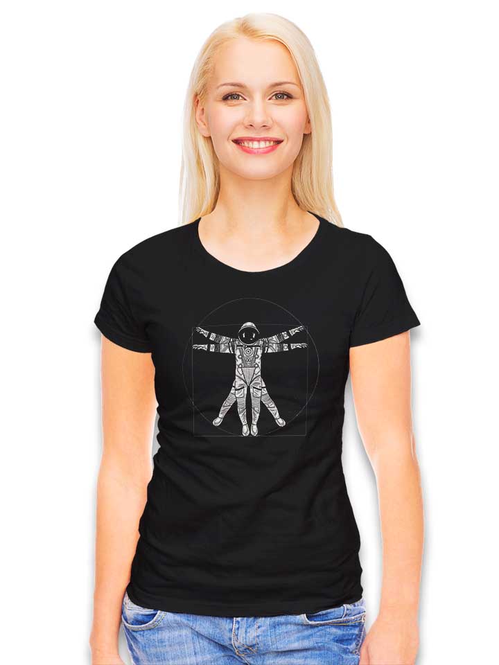 da-vinci-astronaut-damen-t-shirt schwarz 2