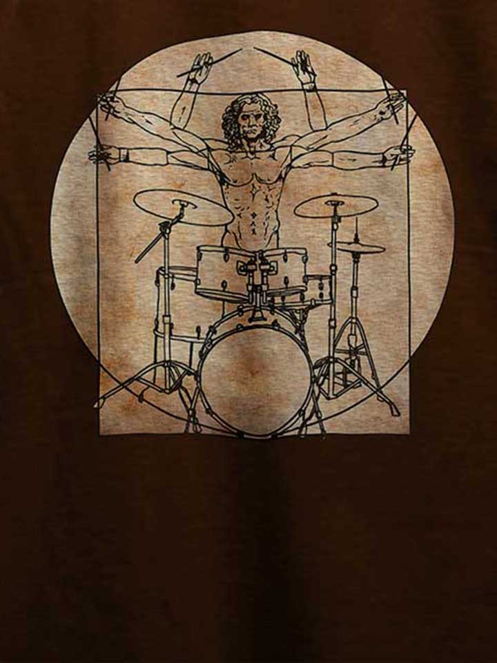 da-vinci-drummer-t-shirt braun 4