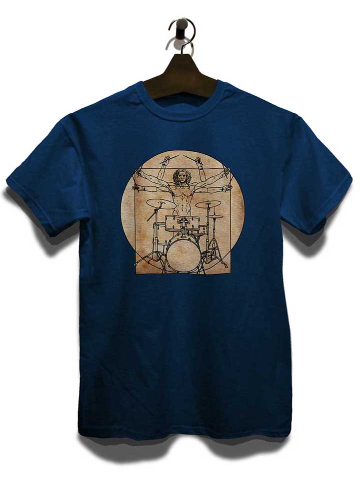 da-vinci-drummer-t-shirt dunkelblau 3