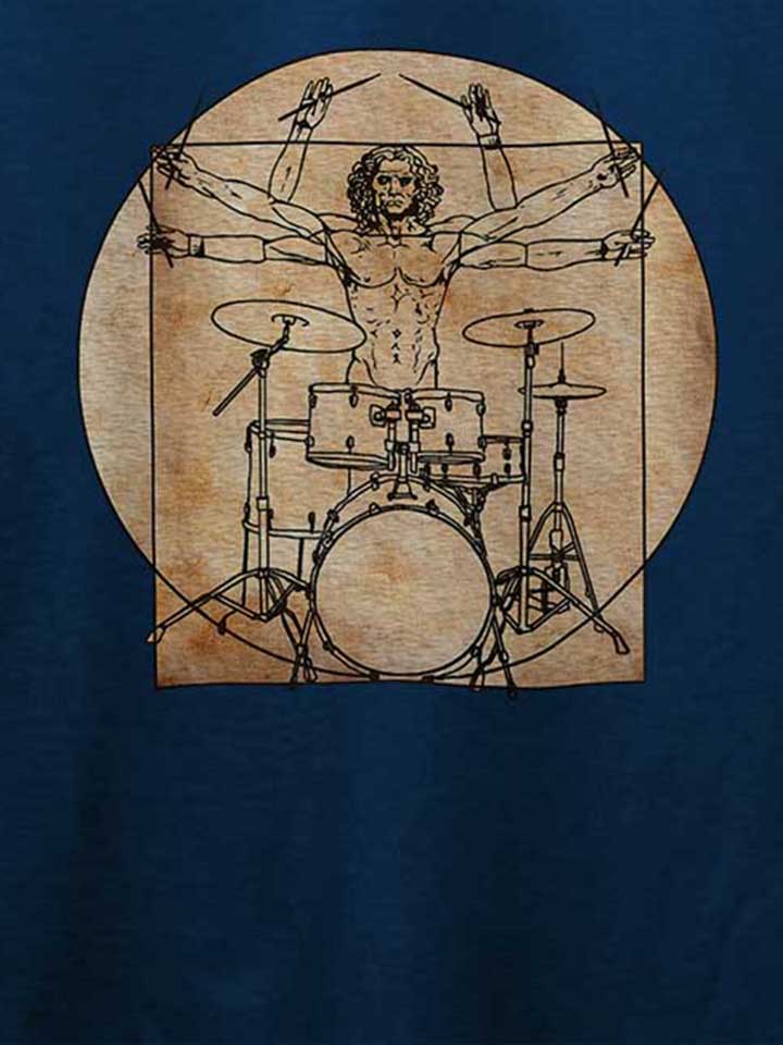 da-vinci-drummer-t-shirt dunkelblau 4