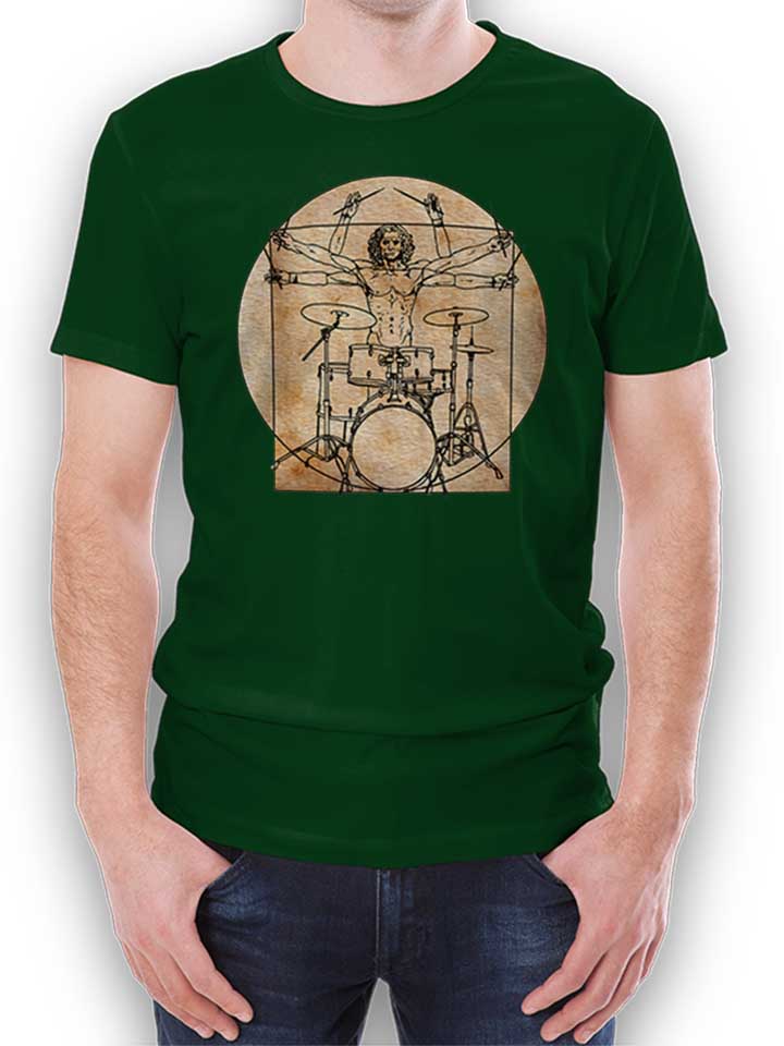 da-vinci-drummer-t-shirt dunkelgruen 1