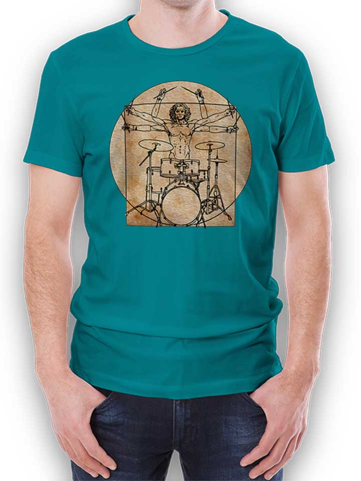 Da Vinci Drummer T-Shirt tuerkis L
