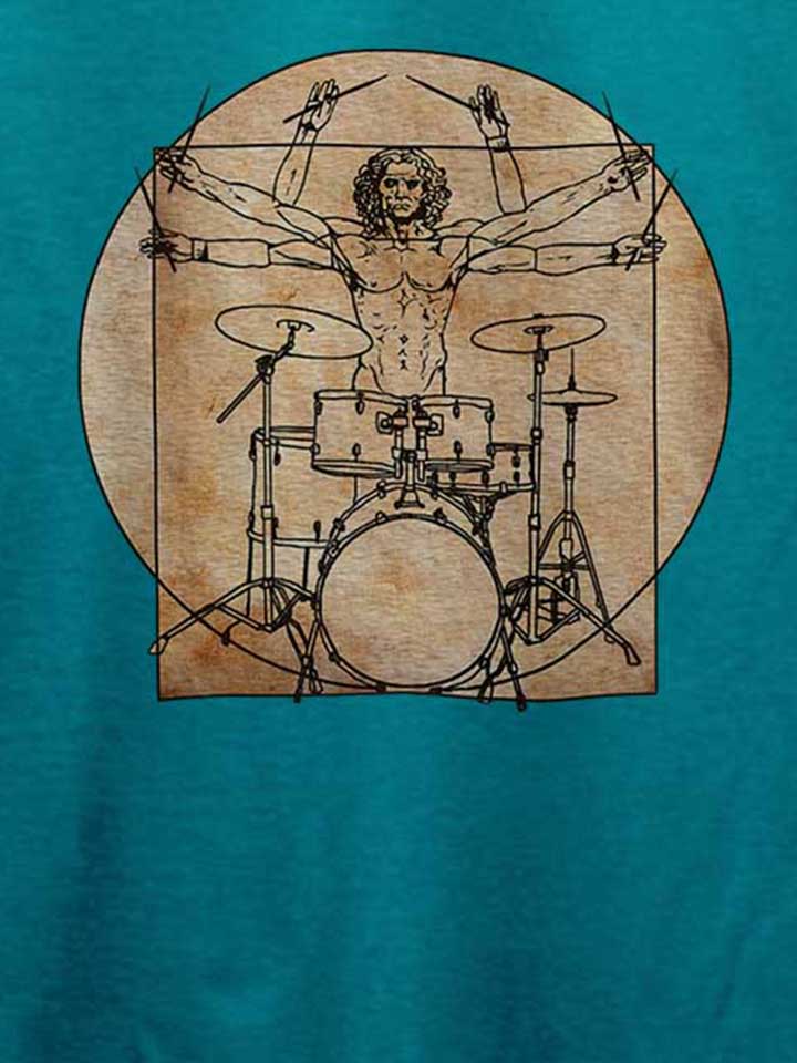da-vinci-drummer-t-shirt tuerkis 4