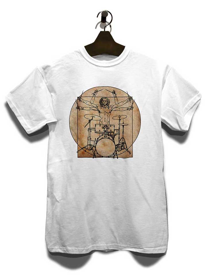 da-vinci-drummer-t-shirt weiss 3