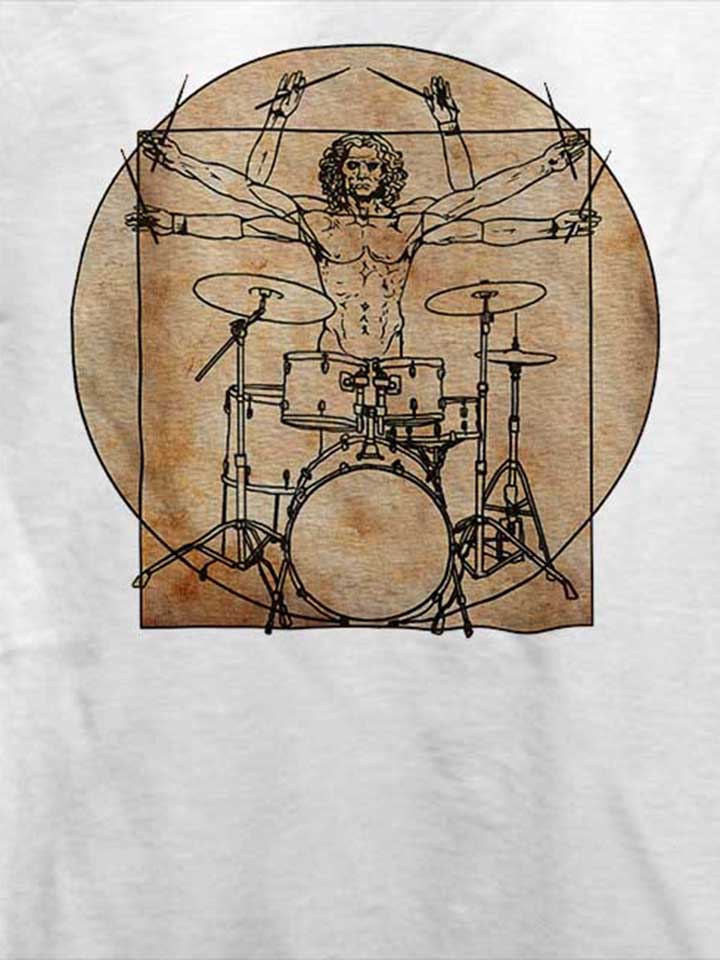 da-vinci-drummer-t-shirt weiss 4