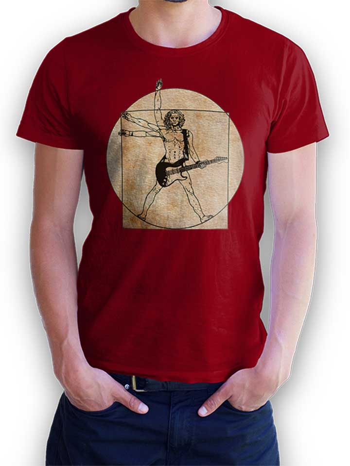 Da Vinci Rocks T-Shirt bordeaux L
