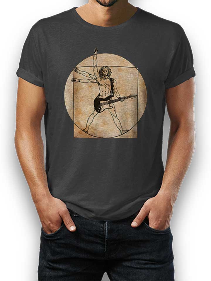 Da Vinci Rocks T-Shirt gris-fonc L