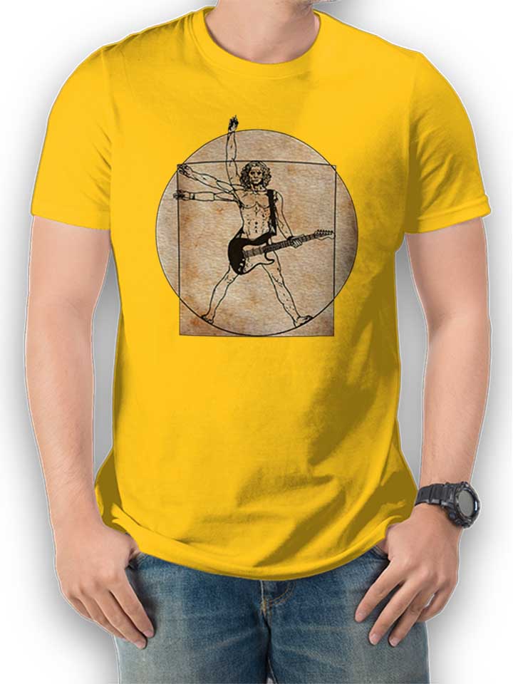 Da Vinci Rocks T-Shirt gelb L