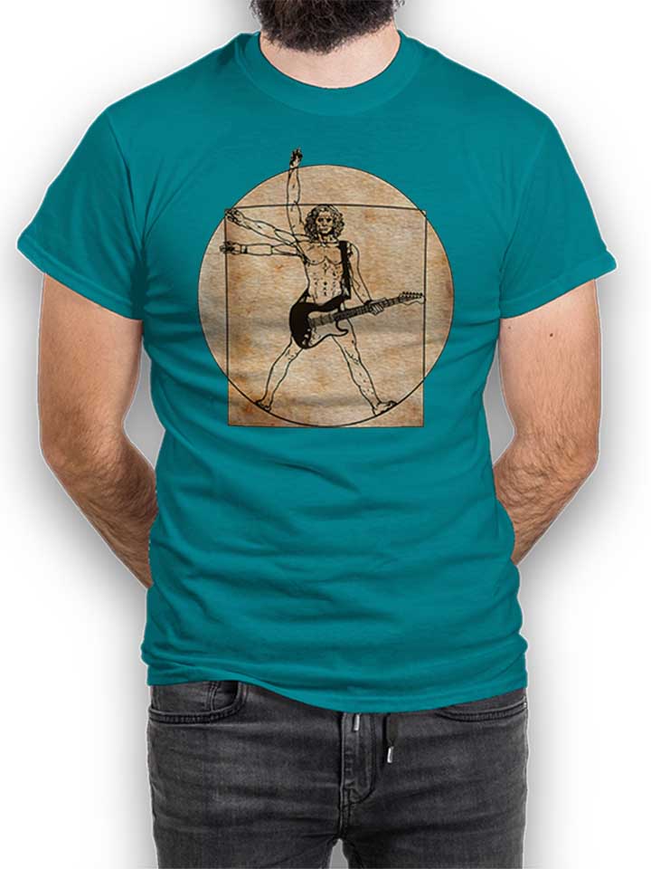 Da Vinci Rocks Camiseta turquesa L
