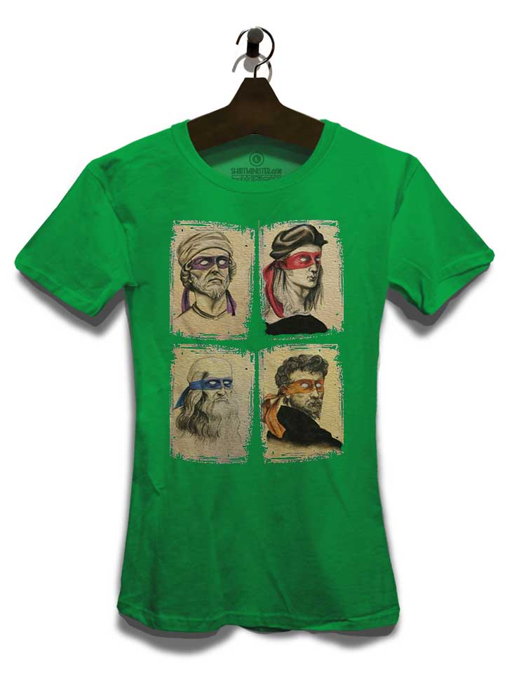 da-vinci-turtles-02-damen-t-shirt gruen 3