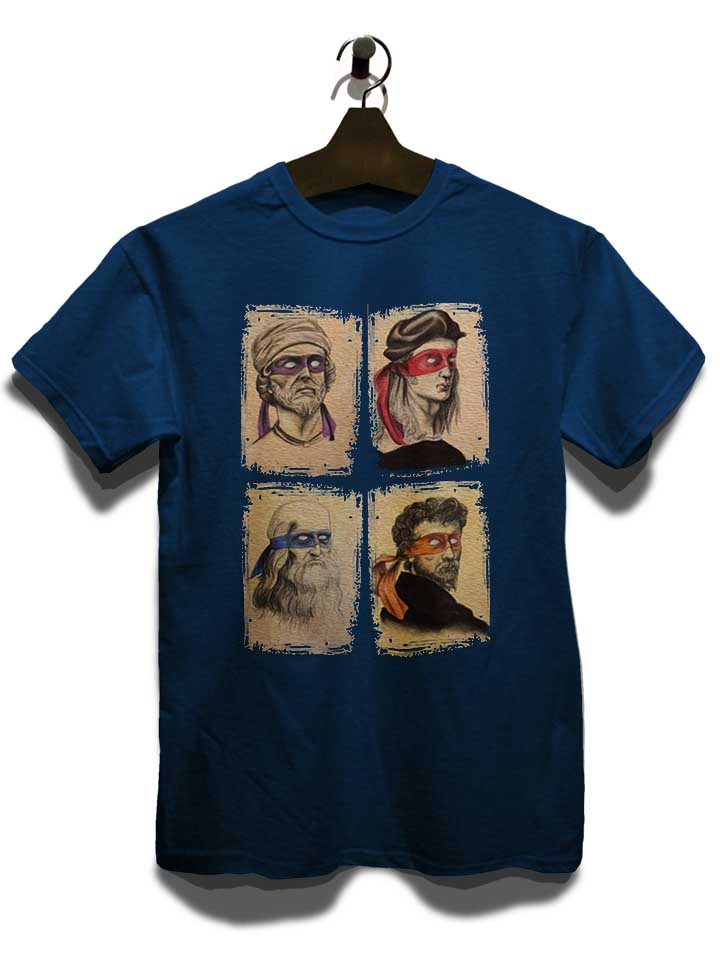 da-vinci-turtles-02-t-shirt dunkelblau 3