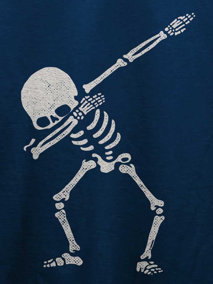 dabbing-skeleton-t-shirt dunkelblau 4