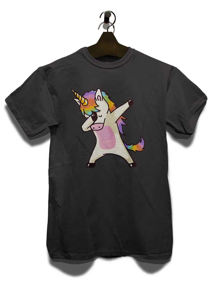 dabbing-unicorn-t-shirt dunkelgrau 3
