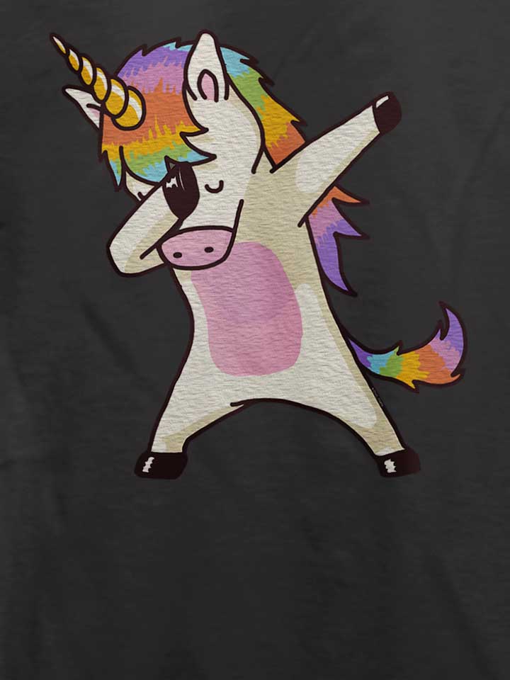 dabbing-unicorn-t-shirt dunkelgrau 4