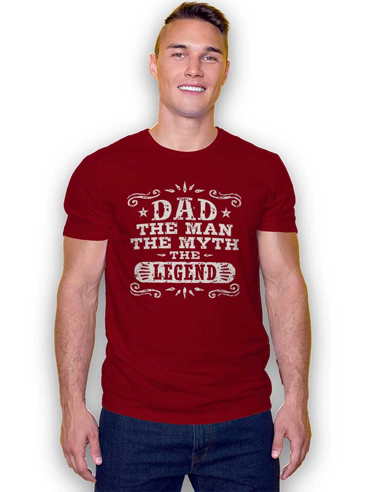 dad-man-myth-legend-02-t-shirt bordeaux 2