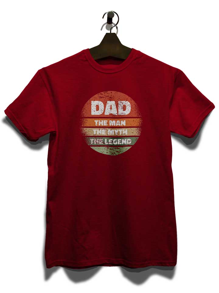 dad-man-myth-legend-t-shirt bordeaux 3