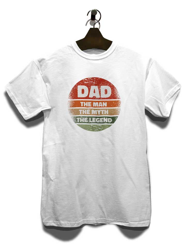 dad-man-myth-legend-t-shirt weiss 3