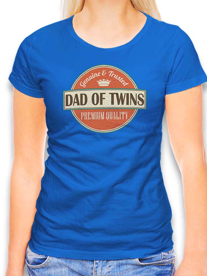 Dad Of Twins Damen T-Shirt royal L