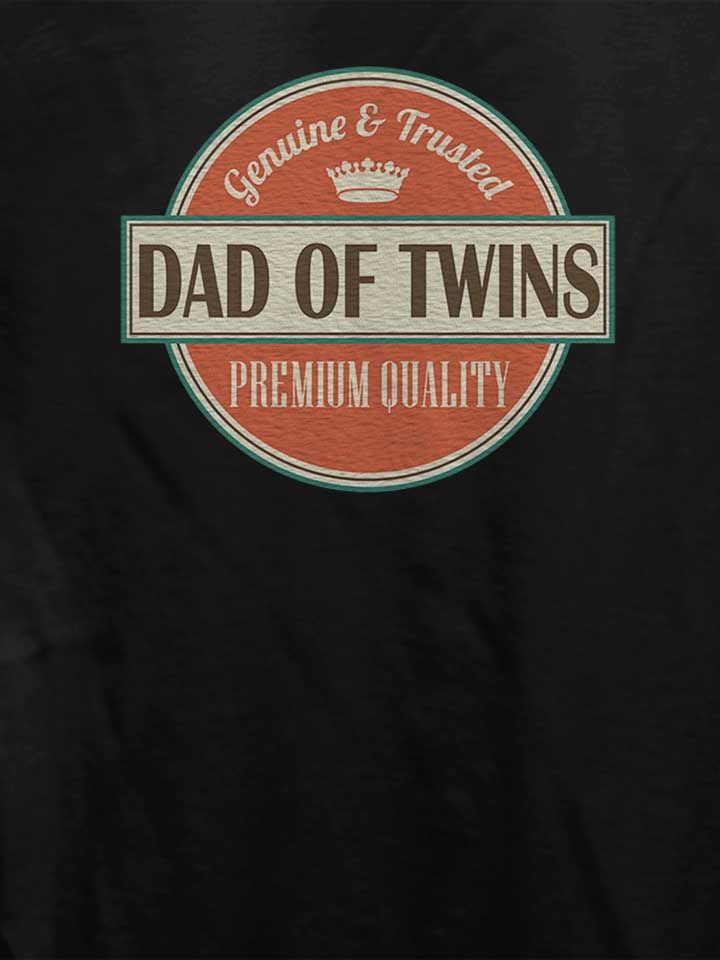 dad-of-twins-damen-t-shirt schwarz 4