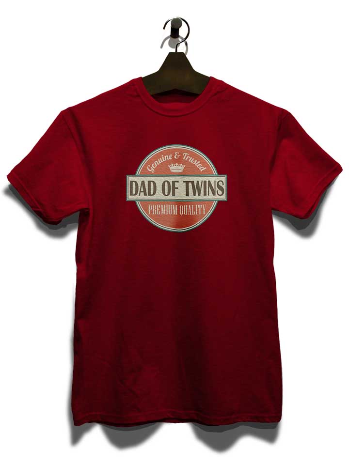 dad-of-twins-t-shirt bordeaux 3