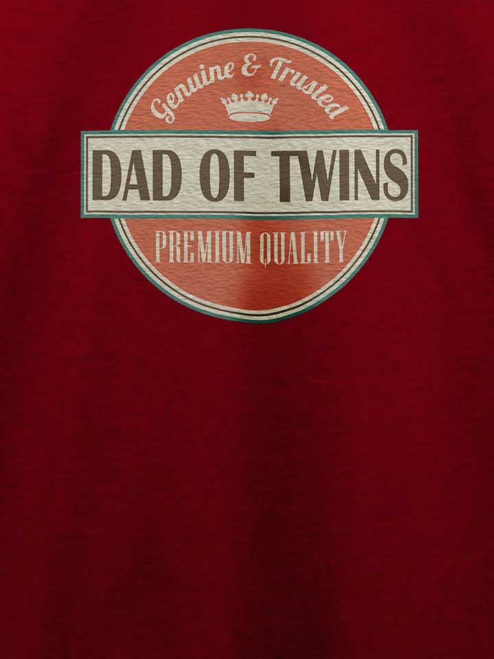 dad-of-twins-t-shirt bordeaux 4