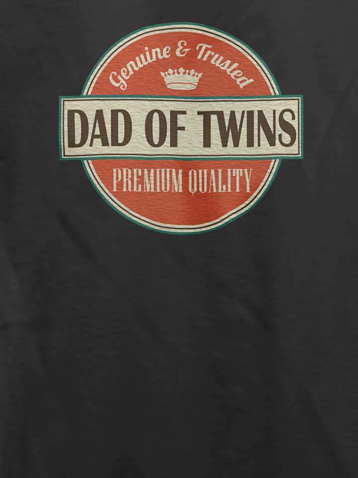 dad-of-twins-t-shirt dunkelgrau 4