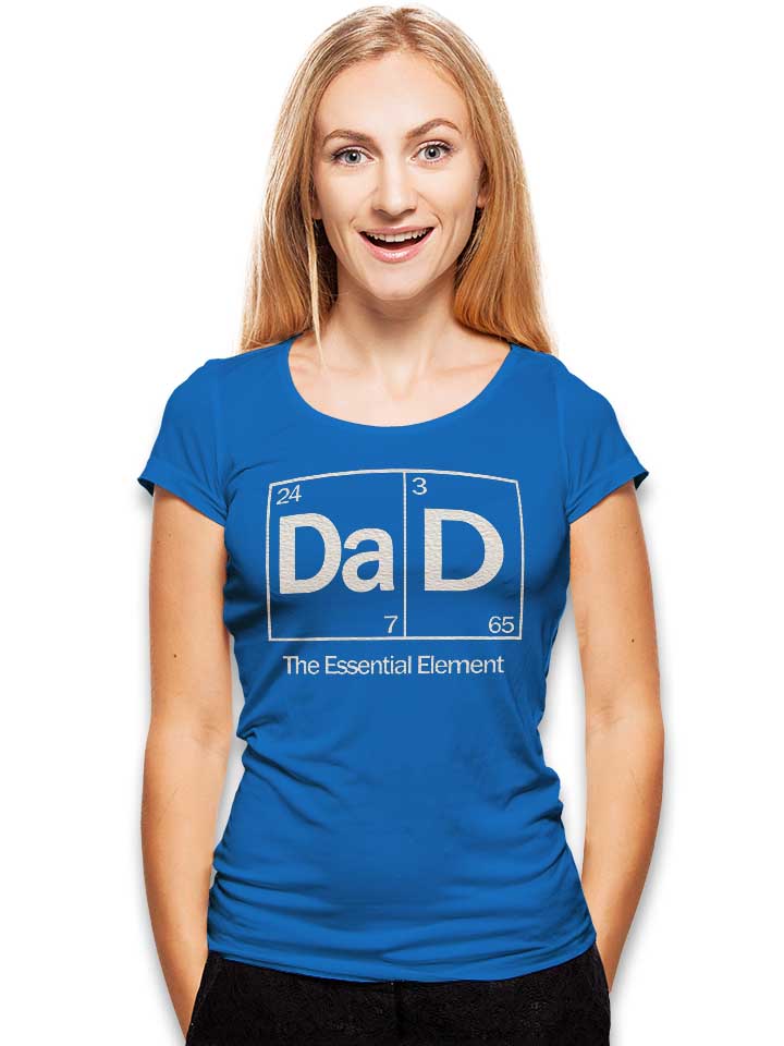 dad-the-essential-element-02-damen-t-shirt royal 2