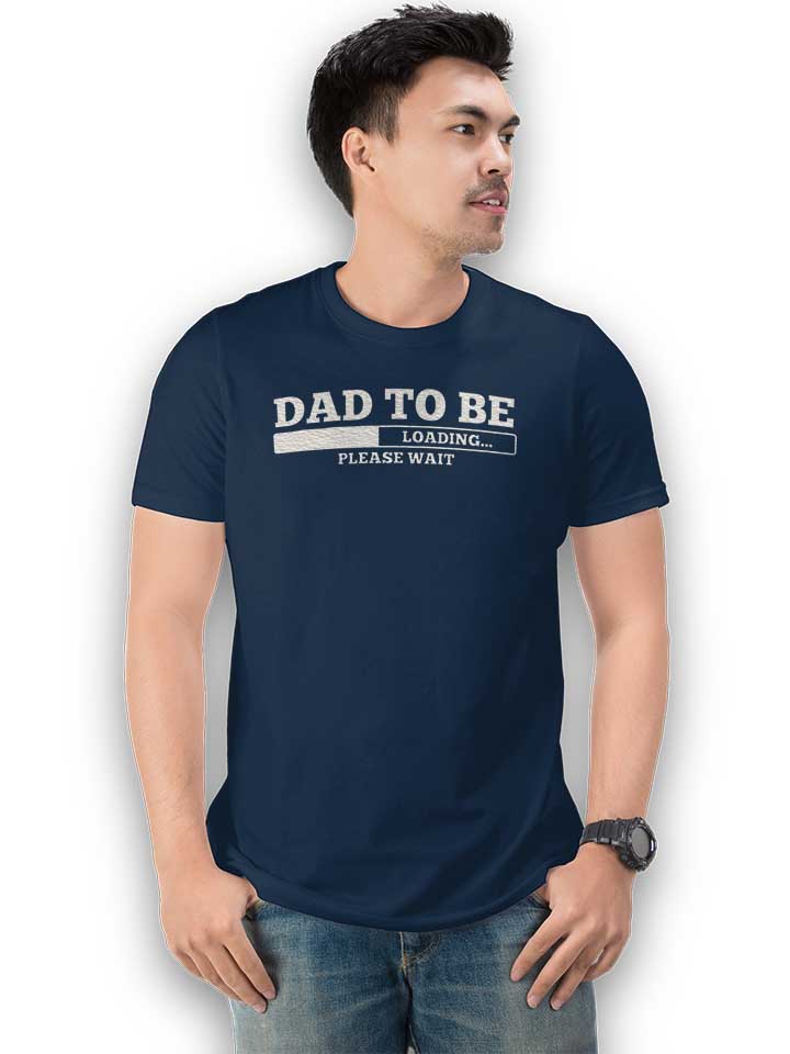 dad-to-be-loading-t-shirt dunkelblau 2