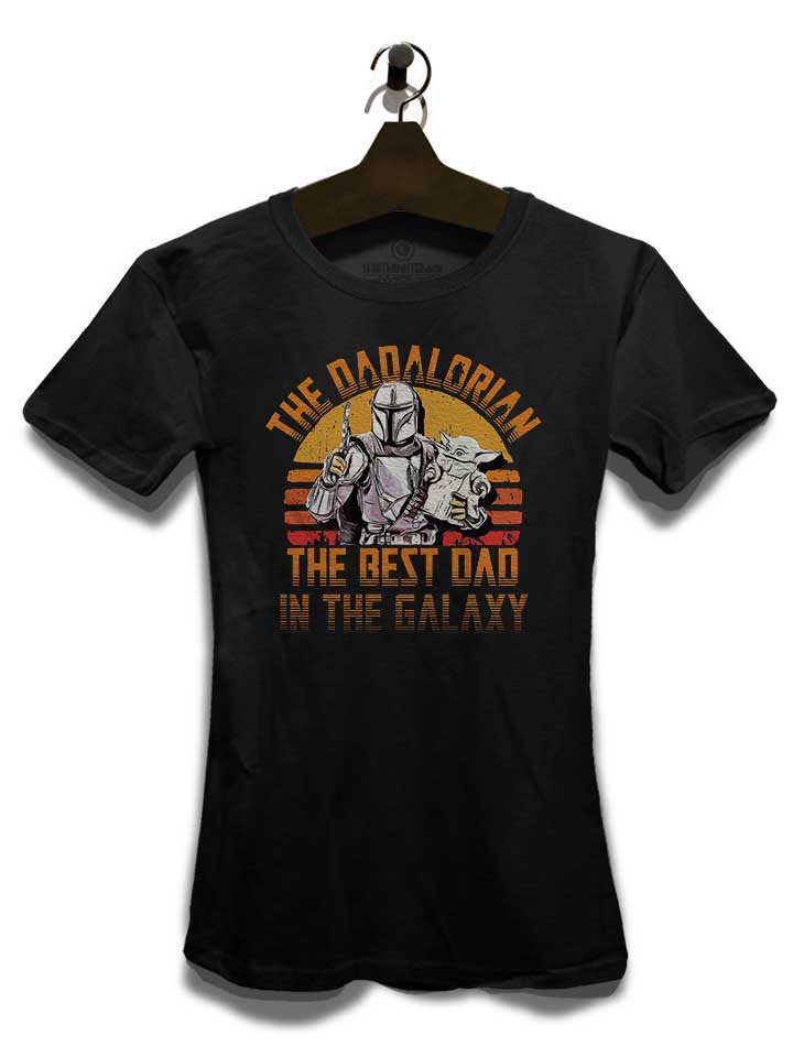 dadalorian-best-dad-in-the-galaxy-damen-t-shirt schwarz 3