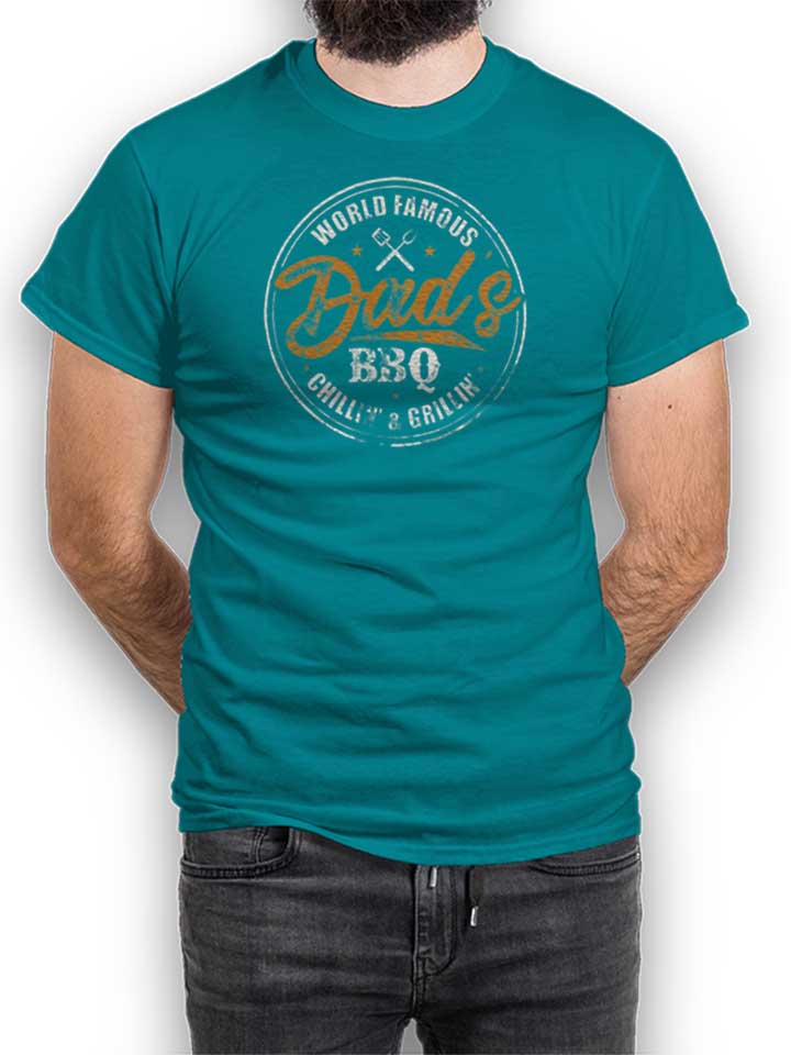 Dads Fathers Day Bbq T-Shirt turquoise L