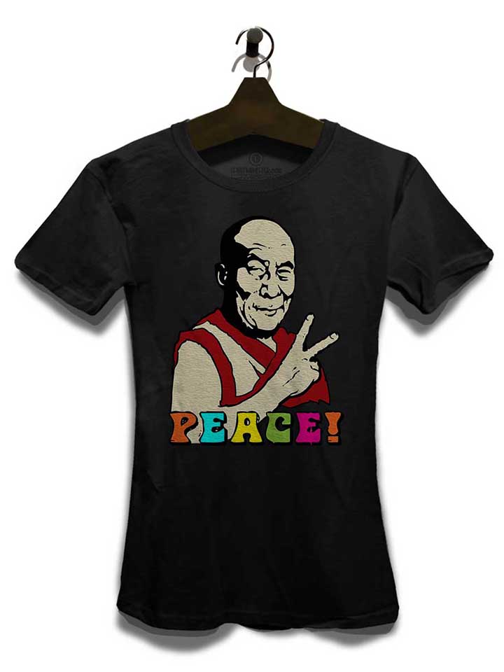 dalai-lama-peace-damen-t-shirt schwarz 3