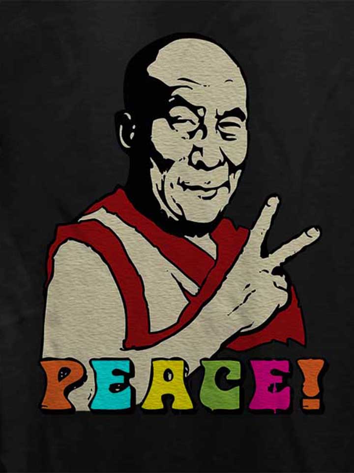 dalai-lama-peace-damen-t-shirt schwarz 4