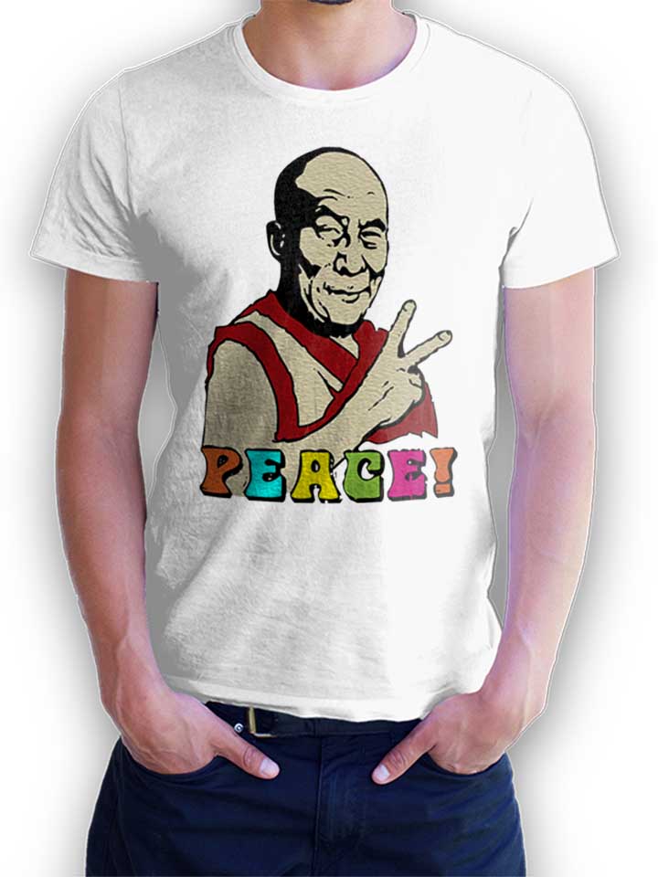 Dalai Lama Peace T-Shirt bianco L