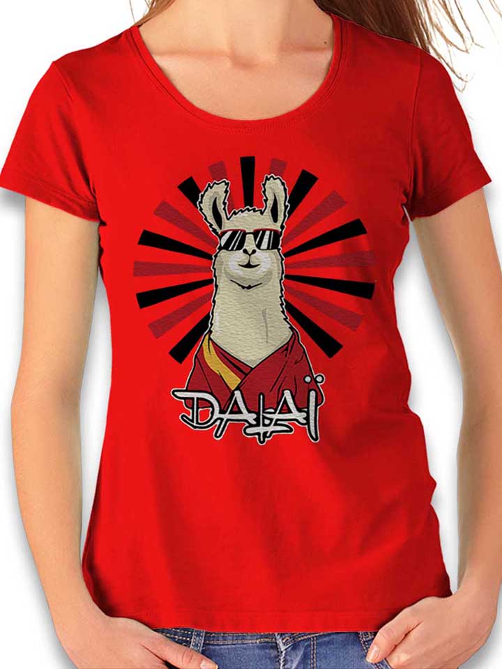 dalai-lama-damen-t-shirt rot 1