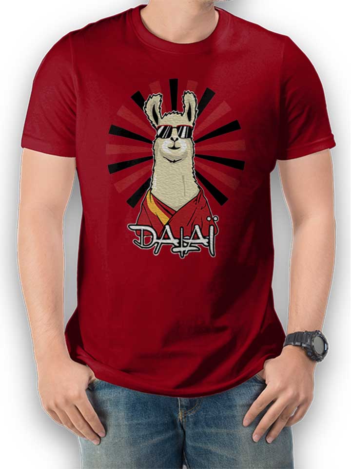 dalai-lama-t-shirt bordeaux 1