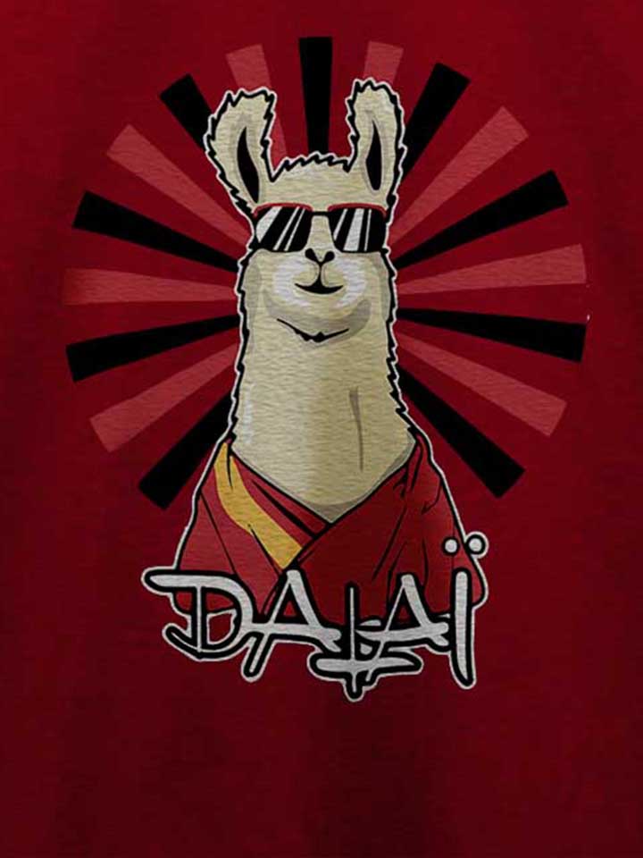 dalai-lama-t-shirt bordeaux 4
