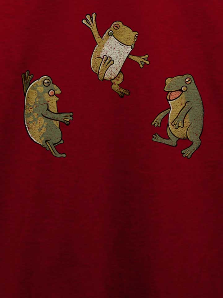 dancing-frogs-t-shirt bordeaux 4