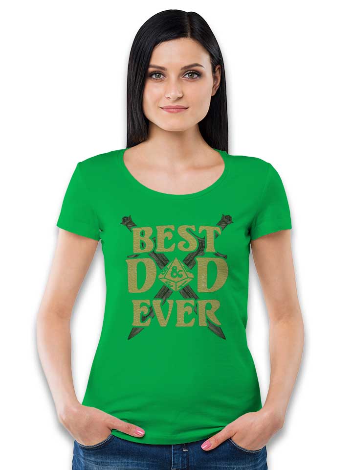 dandd-best-dad-ever-damen-t-shirt gruen 2